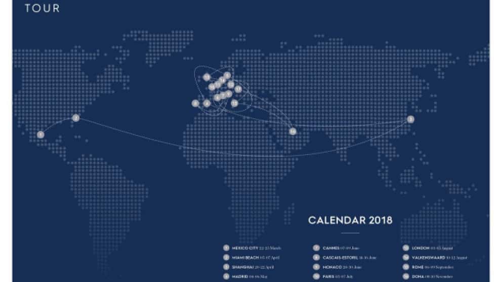 Die Stationen der LGCT und GCL 2018.